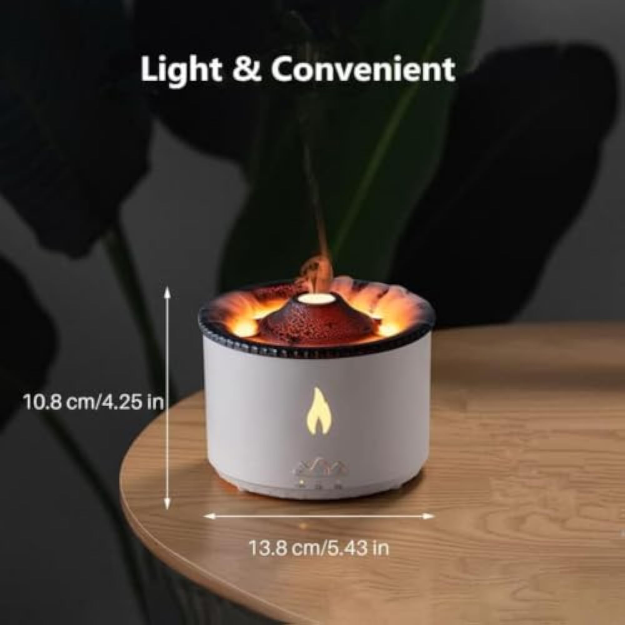 Flame Effect Humidifier & Essential Oil Diffuser for Home